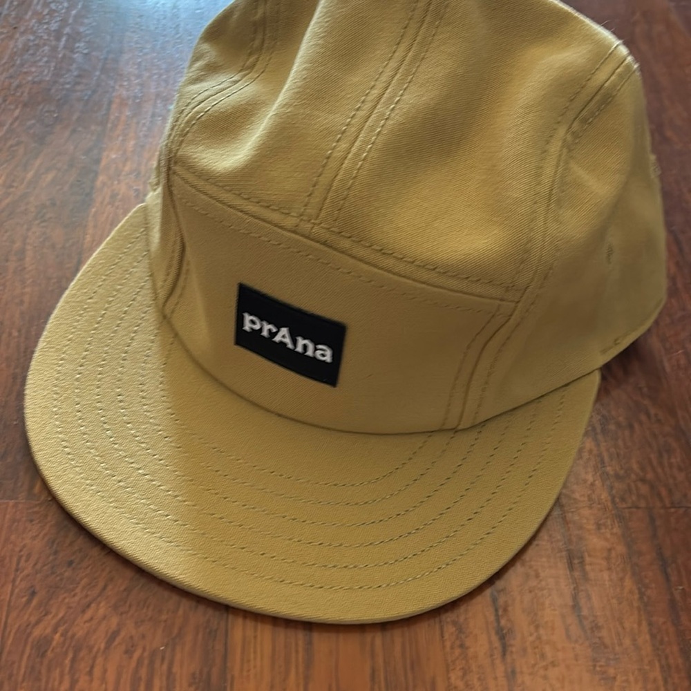 Prana Mustard Yellow Five-Panel Cap